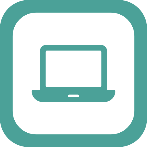 ordenador portátil Generic Square icono