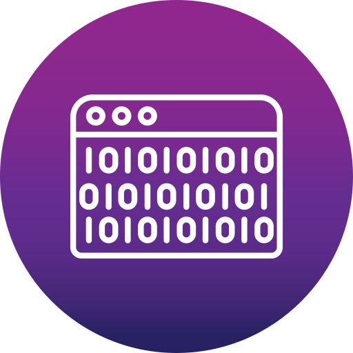 Binary code Generic Flat Gradient icon