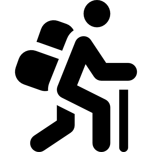 ハイカー Basic Rounded Filled icon