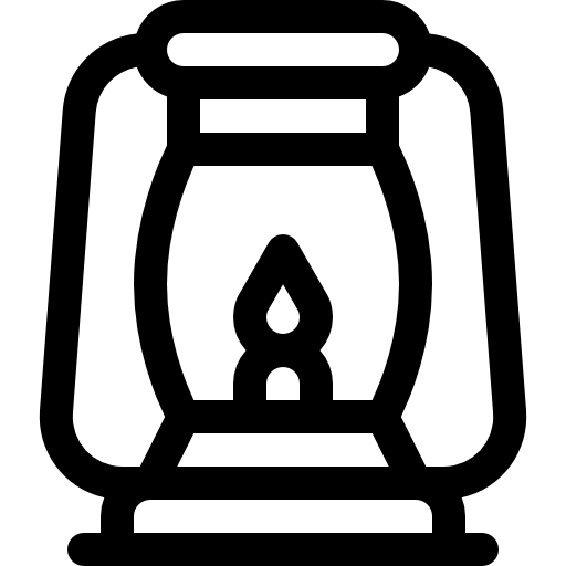 lanterne Basic Rounded Lineal Icône