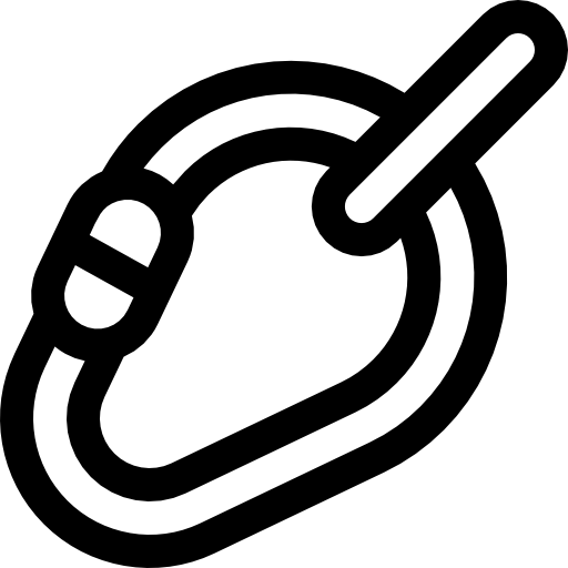 Карабин Basic Rounded Lineal иконка