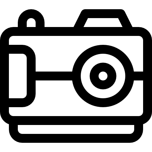 kamera Basic Rounded Lineal ikona