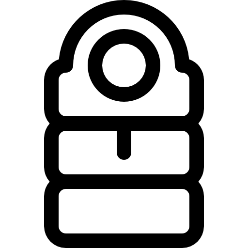 침낭 Basic Rounded Lineal icon