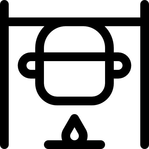 たき火 Basic Rounded Lineal icon