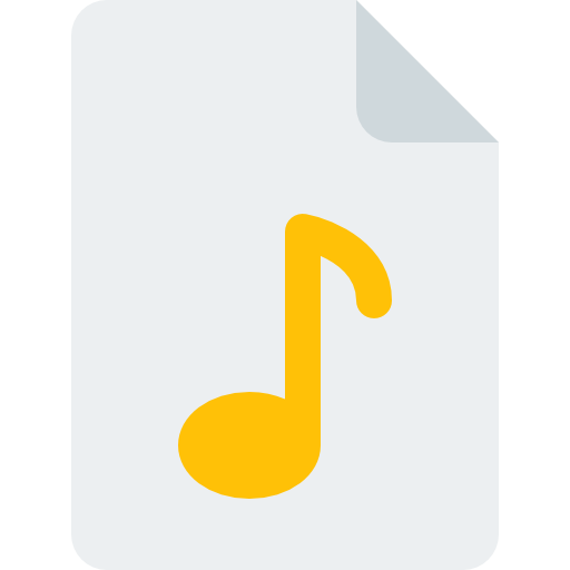audiodatei Pixel Perfect Flat icon