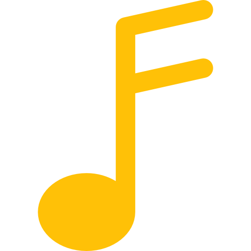 Музыкальная нота Pixel Perfect Flat иконка