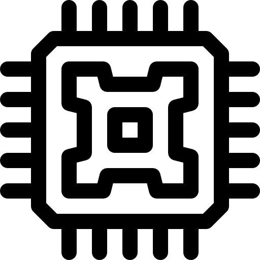 ЦПУ Basic Rounded Lineal иконка