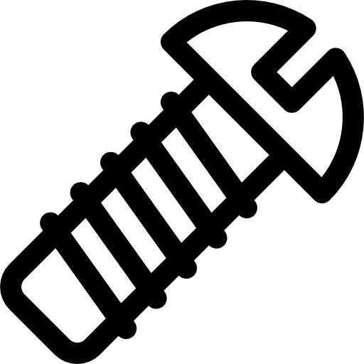 Śruba Basic Rounded Lineal ikona