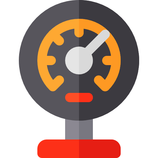 meter Basic Rounded Flat icon
