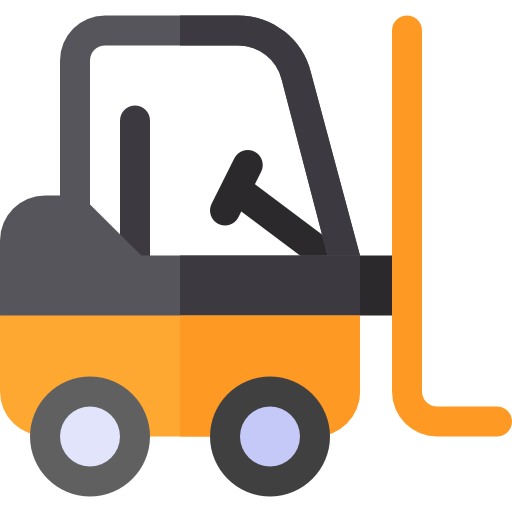 Forklift Basic Rounded Flat icon