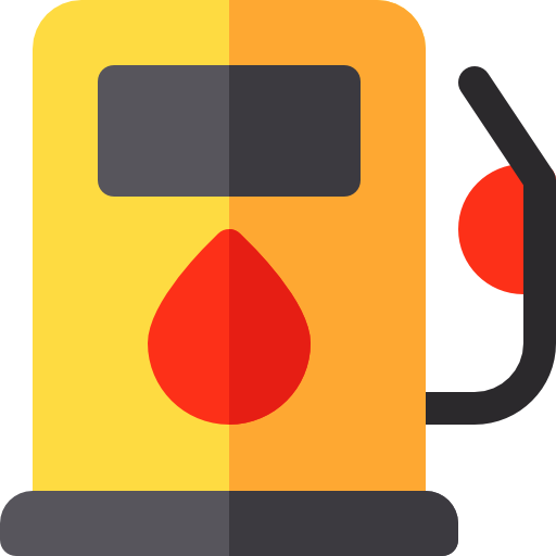 ガソリンスタンド Basic Rounded Flat icon