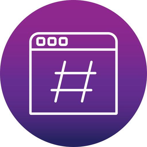 Hashtag Generic Flat Gradient icon