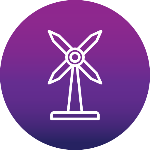Ветряная мельница Generic Flat Gradient иконка