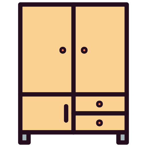 Ящик шкафа Generic Outline Color иконка