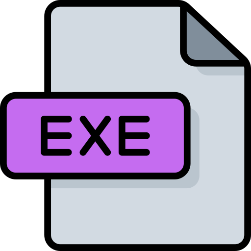 exe Generic Outline Color icona