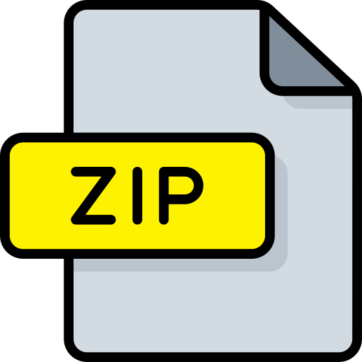Zip Generic Outline Color icon