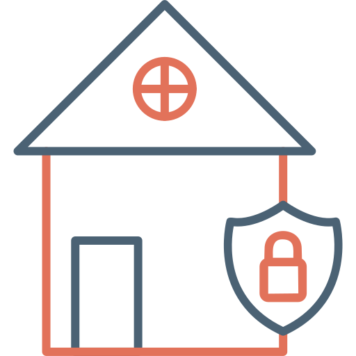 Домашняя безопасность Generic Outline Color иконка