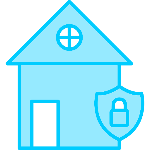 Домашняя безопасность Generic Blue иконка
