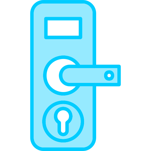 cerradura de la puerta Generic Blue icono