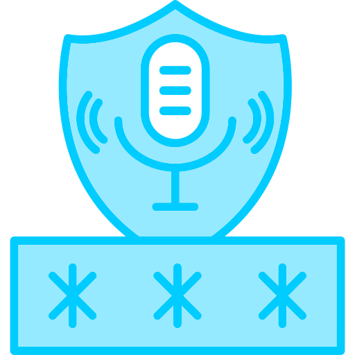 Voice access Generic Blue icon