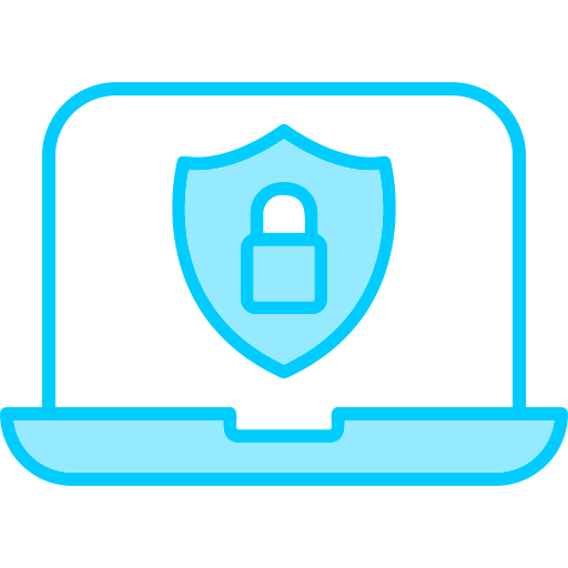 Data security Generic Blue icon
