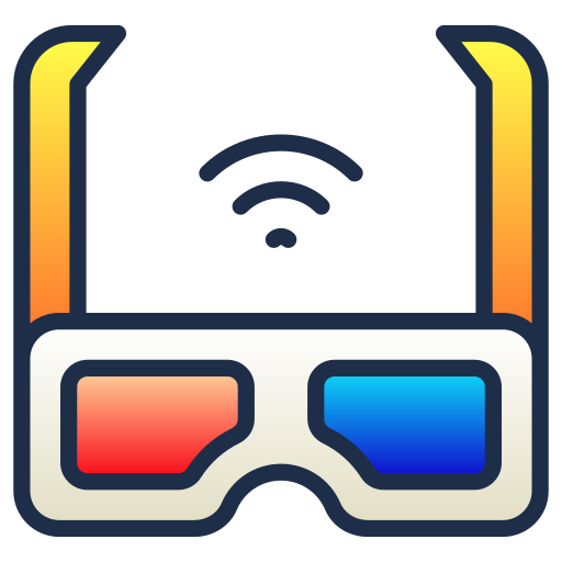 okulary 3d Generic Lineal Color Gradient ikona