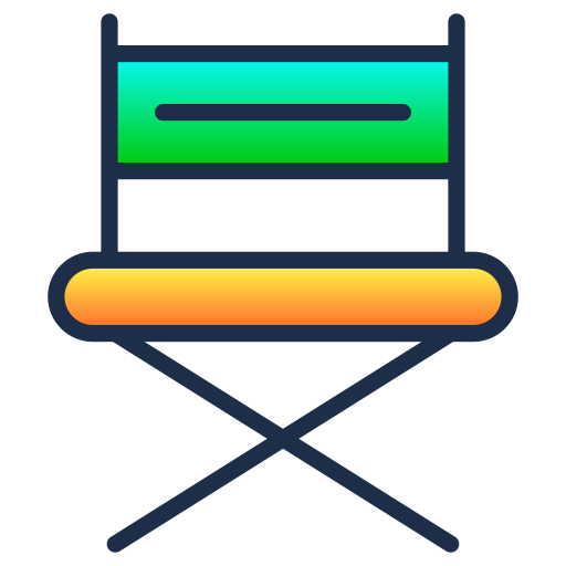 chaise de directeur Generic Lineal Color Gradient Icône