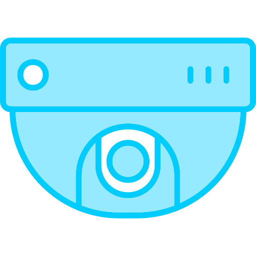 kamera cctv Generic Blue ikona