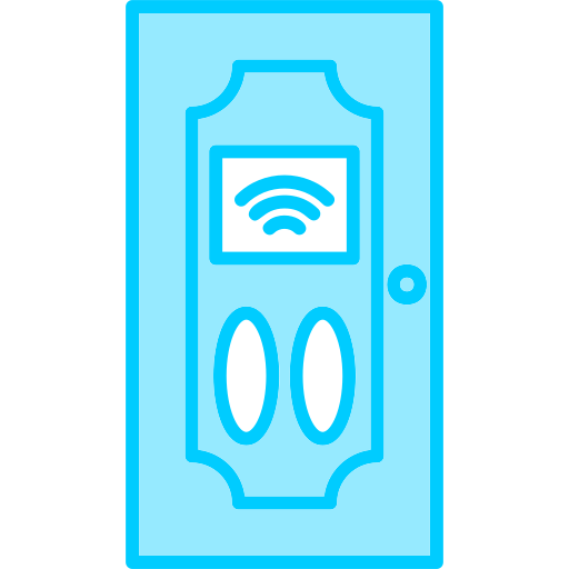 puerta inteligente Generic Blue icono