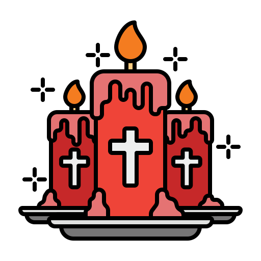 Candle Generic Outline Color icon