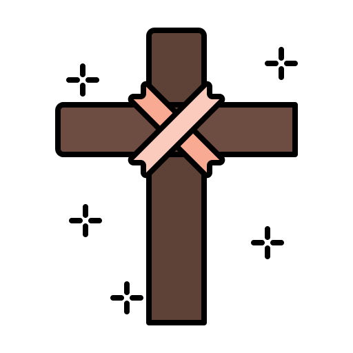 croix chrétienne Generic Outline Color Icône