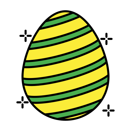 Easter egg Generic Outline Color icon
