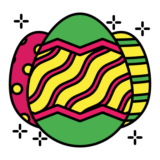 пасхальные яйца Generic Outline Color иконка