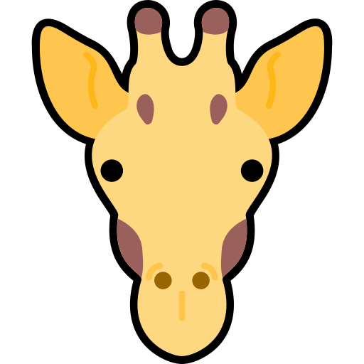 Жирафа Generic Outline Color иконка