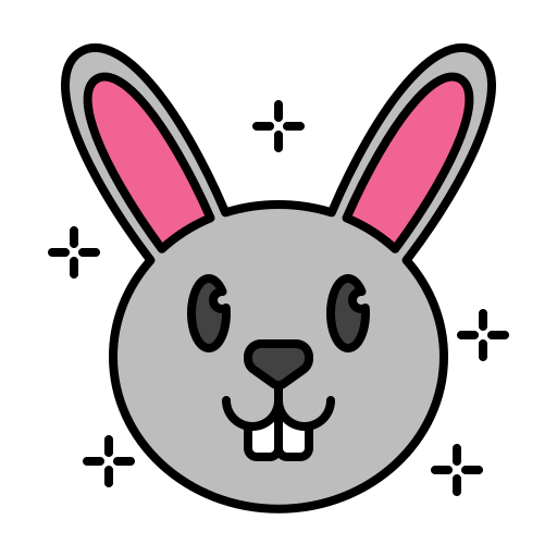 conejo Generic Outline Color icono