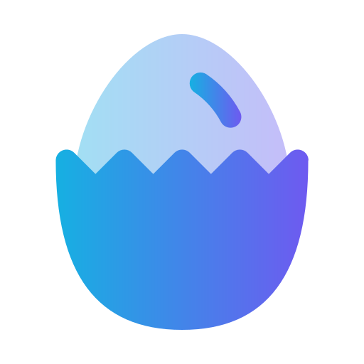 Egg shell Generic Blue icon