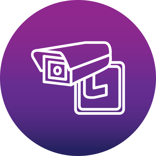 kamera bezpieczeństwa Generic Flat Gradient ikona