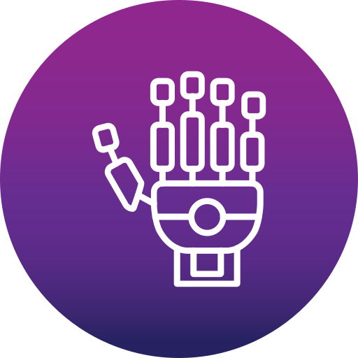 Robot hand Generic Flat Gradient icon
