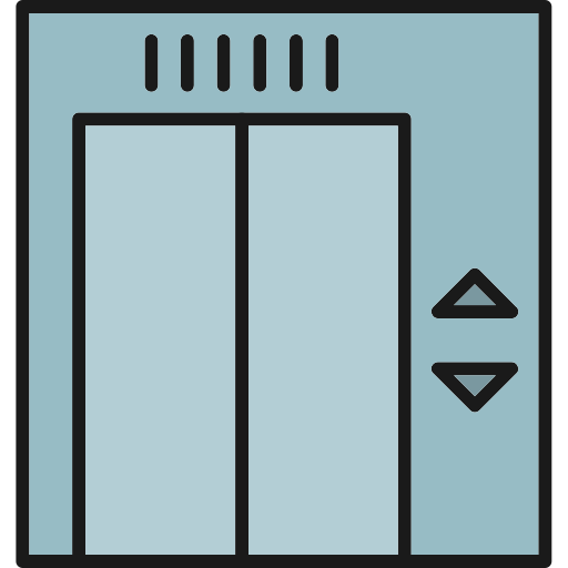ascenseur Generic Outline Color Icône