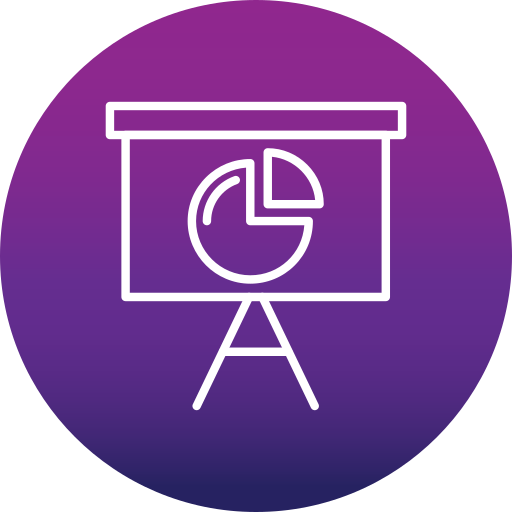 grafico a torta Generic Flat Gradient icona