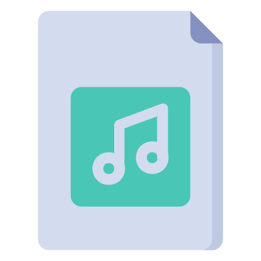 Аудиофайл Generic Flat иконка