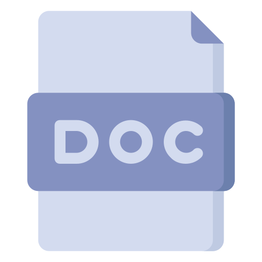 fichier doc Generic Flat Icône