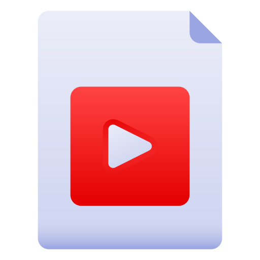videodatei Generic Flat Gradient icon