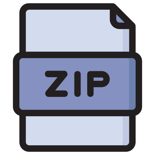 zip bestand Generic Outline Color icoon