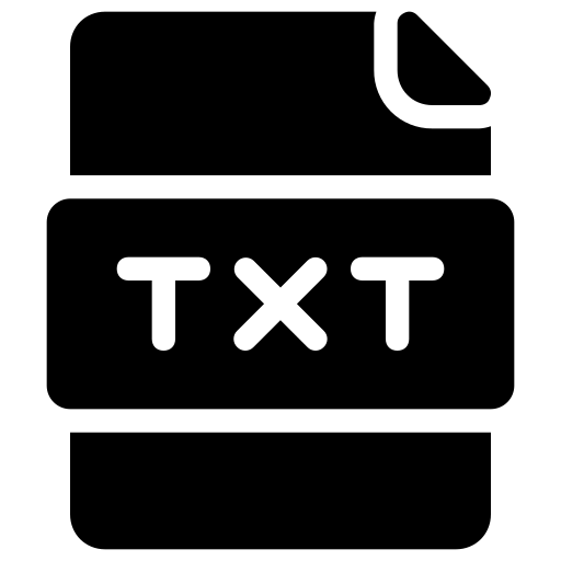 file txt Generic Glyph icona