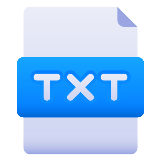 txt 파일 Generic Flat Gradient icon