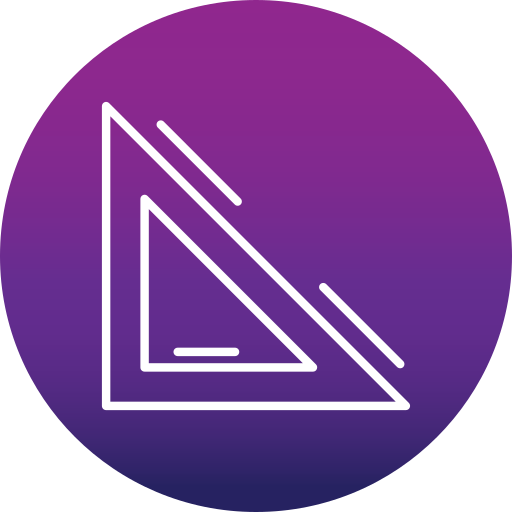 regla triangular Generic Flat Gradient icono