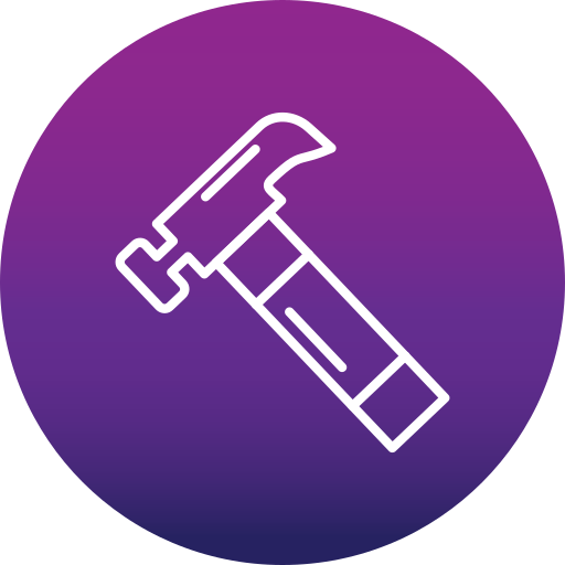 Hammer Generic Flat Gradient icon