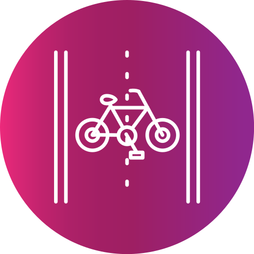 Bike lane Generic Flat Gradient icon