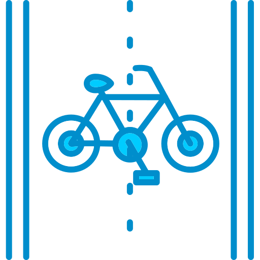 radweg Generic Blue icon